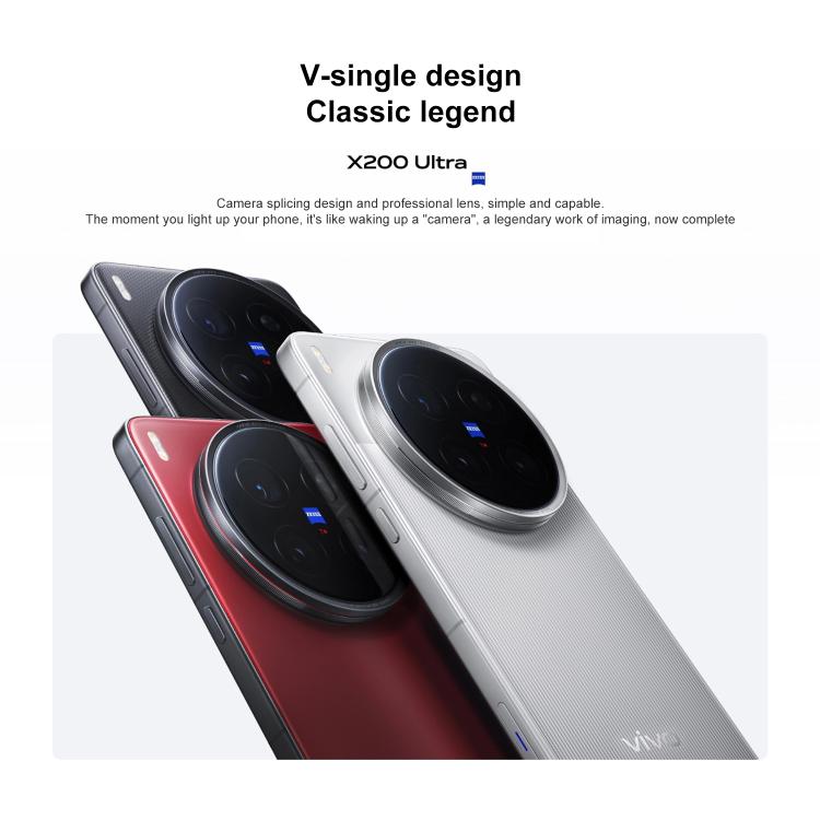 vivo X200 Ultra, 12GB+256GB, Face ID / 3D Ultrasonic Fingerprint, 6.82 inch OriginOS 5 / Android 15 Snapdragon 8 Elite Octa Core, OTG, NFC, Network: 5G, Support Google Play, 12GB+256GB vivo X200 Ultra, 12GB+256GB, Face ID / 3D Ultrasonic Fingerprint, 6.82 inch OriginOS 5 / Android 15 Snapdragon 8 Elite Octa Core, OTG, NFC, Network: 5G, Support Google Play, 12GB+256GB